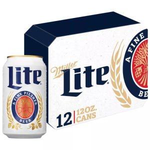 Miller lite 12 cans